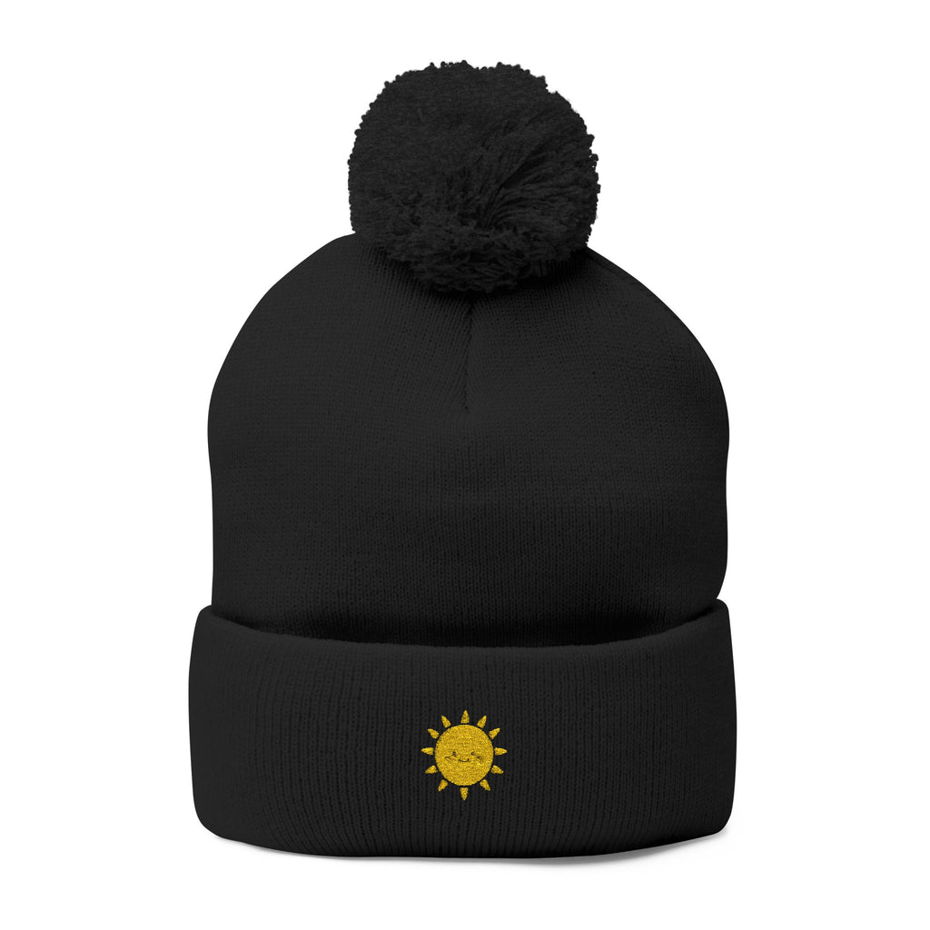 Ursa Major Beanie Cap for Universe Enthusiast, Embroidered Pom-Pom Knit Hat