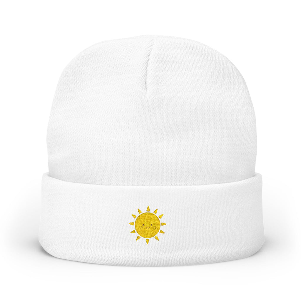 Sunny Embroidered Knit Beanie