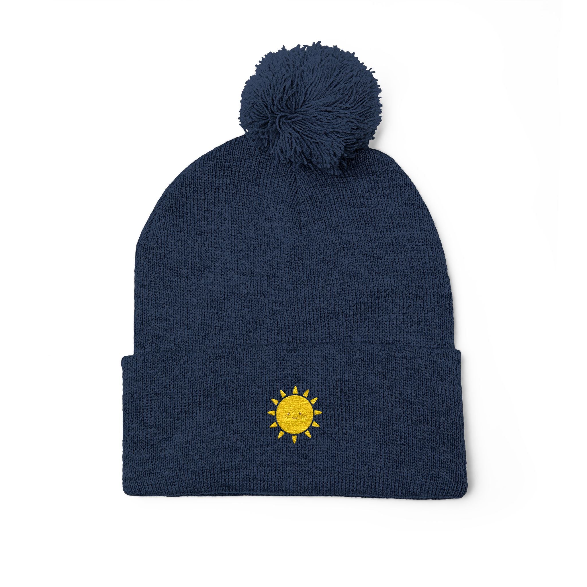 Ursa Major Beanie Cap for Universe Enthusiast, Embroidered Pom-Pom Knit Hat