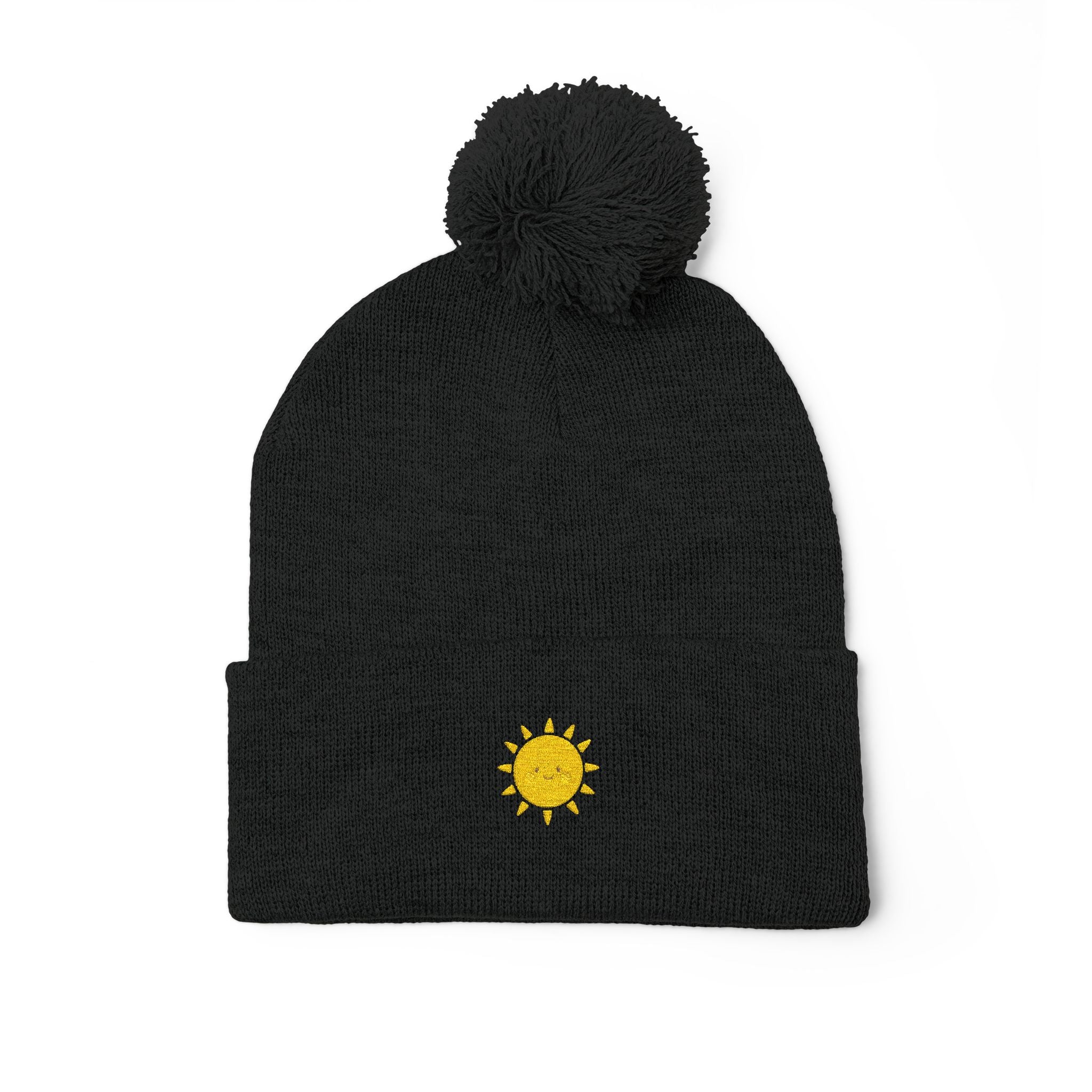 Ursa Major Beanie Cap for Universe Enthusiast, Embroidered Pom-Pom Knit Hat