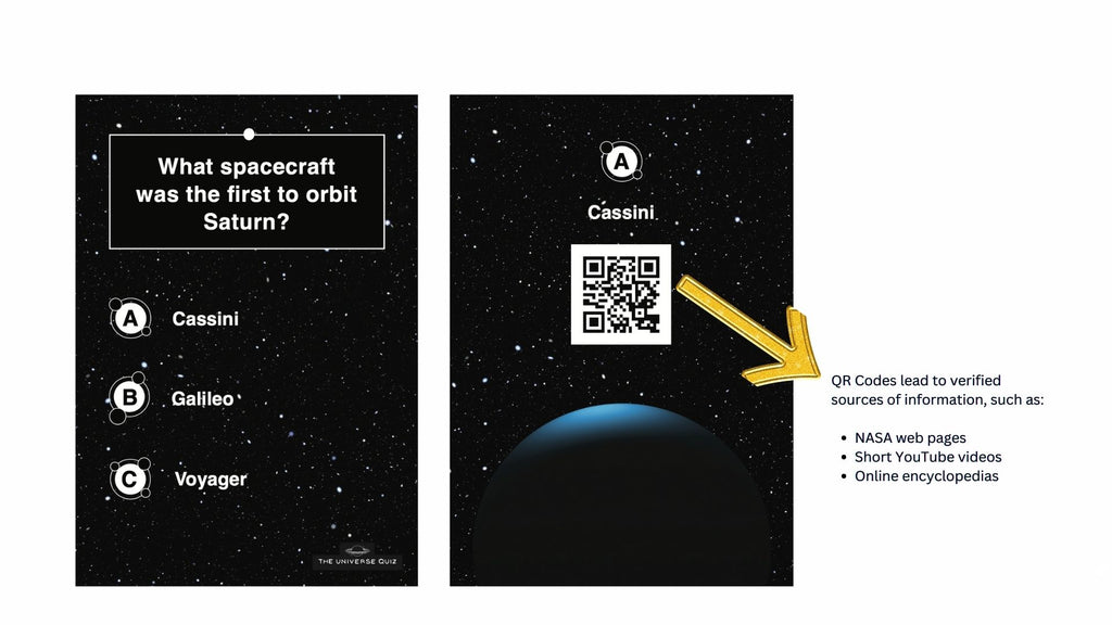 The Universe Quiz Trivia Cards